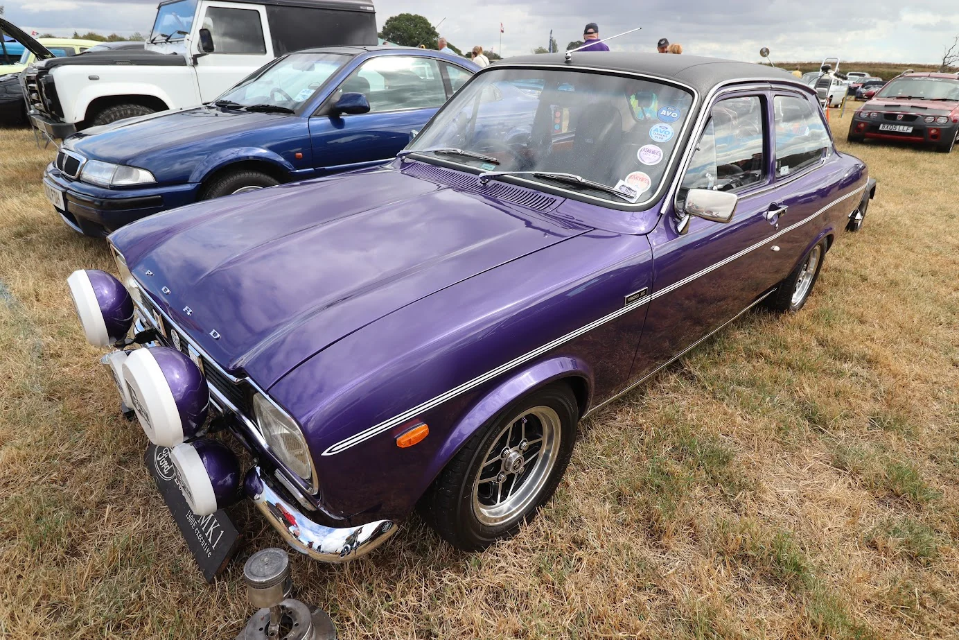 Purple classic Ford